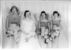 54 xx, Jean, Betty, Judy (Jean's wedding)